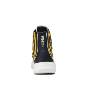 Tenis Altos Supra STATIK Hombre Precaución Raya/hueso (MX-38671)